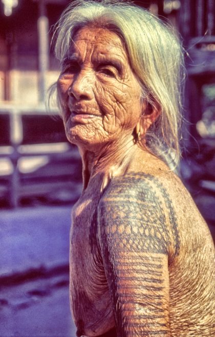 Kalinga woman and tattoos, Philippines - Gerry Atkinson