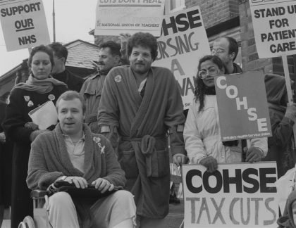 Demonstration against NHS Cuts at St. Anne's Hospital, 1988