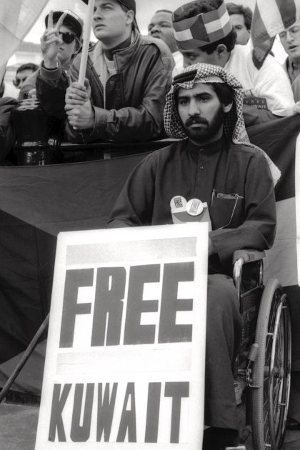 Protest against invasion of Kuwait- Gerry Atkinson