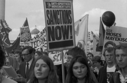 Anti-Apartheid Rally- Gerry Atkinson