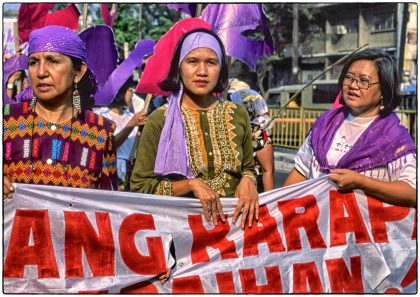 International woman's day, Manila,- Gerry Atkinson