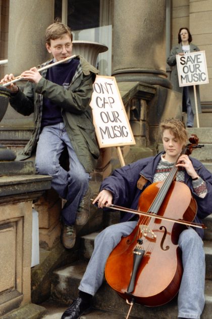 ‘Save our Music’ protest, Derby 1991.