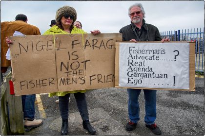 Fishermen's EU Protest- Whitstable- Gerry Atkinson