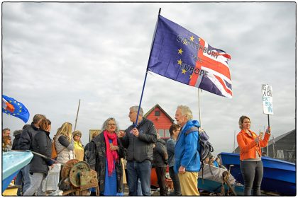 Fishermen's EU Protest- Whitstable- Gerry Atkinson