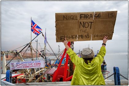 Fishermen's EU Protest- Whitstable- Gerry Atkinson