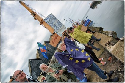 Pro European Demonstrators- Whitstable Gerry Atkinson