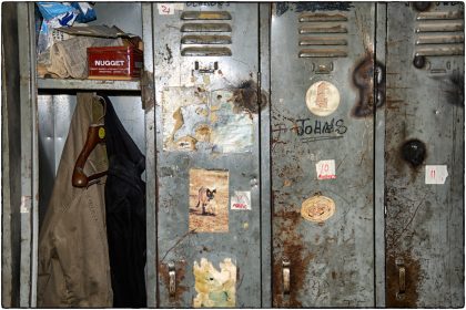 Lockers at The Carpenter's Shop Cape Town. 