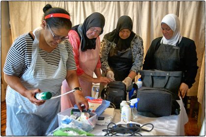 Volunteers from the local health clinic. 