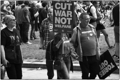 Anti -Austerity Demonstration -London- Gerry Atkinson