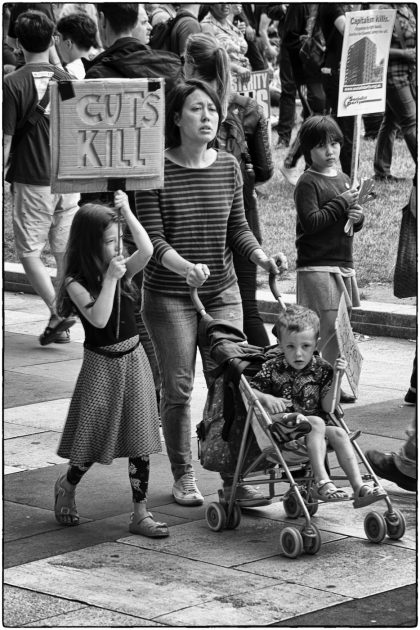 Anti -Austerity Demonstration -London- Gerry Atkinson