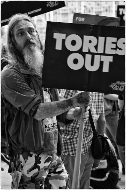 Anti -Austerity Demonstration -London- Gerry Atkinson