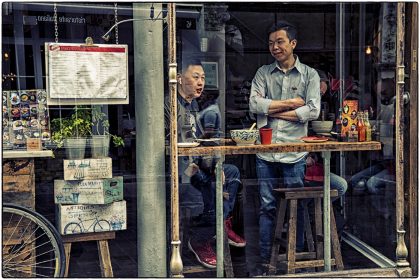 Lunch in Soho - Gerry Atkinson 