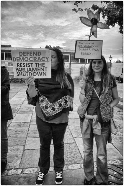 Protest at Whitstable Library - Gerry Atkinson 2019