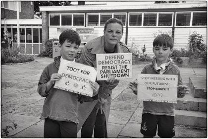 Protest at Whitstable Library - Gerry Atkinson 2019