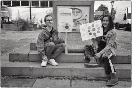 Protest at Whitstable Library - Gerry Atkinson 2019