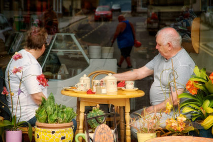 Cafe Window, Deal, Kent.- Gerry Atkinson