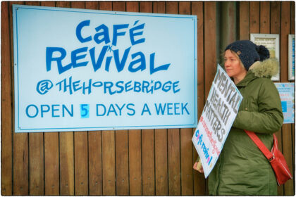 Protest against Cafe Revival Eviction at Horsebridge-2021