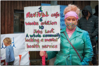 Protest against Cafe Revival Eviction at Horsebridge-2021