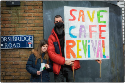 Protest against Cafe Revival Eviction at Horsebridge-2021