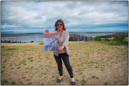 Protest at Whitstable Beach over WOFC Trestles - Gerry Atkinson