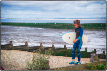 Protest at Whitstable Beach over WOFC Trestles - Gerry Atkinson