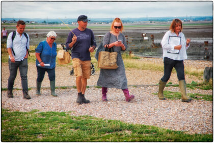 Protest at Whitstable Beach over WOFC Trestles - Gerry Atkinson