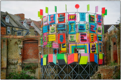 Morag Myerscough’s –‘Flock of Seagulls Bag of Stolen Chips’ - Gerry Atkinson