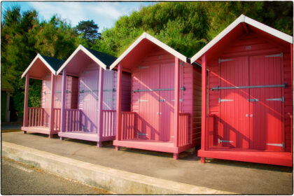 Rana Begum- Painted Beach Huts- Folkestone - Gerry Atkinson