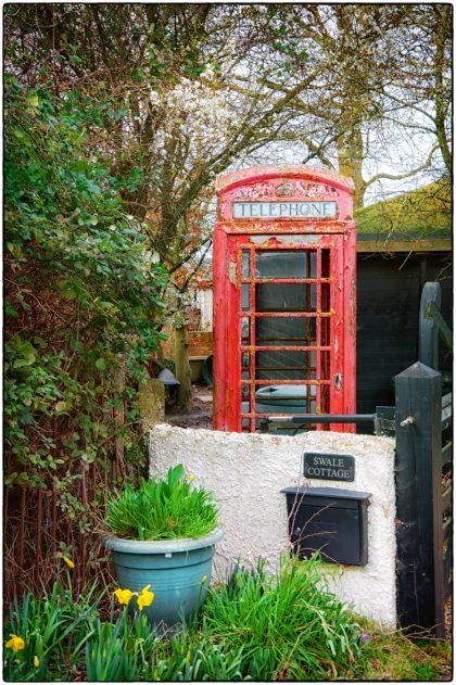 Phone box at Swale Cottage near Oare-GerryAtkinson