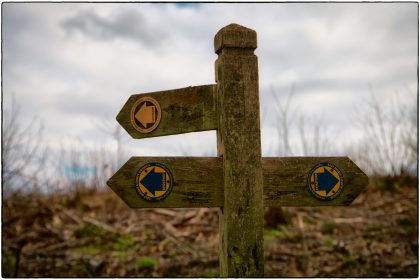 East Sussex Footpath Sign-Gerry Atkinson