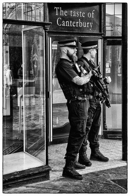 Police in Canterbury- Gerry Atkinson