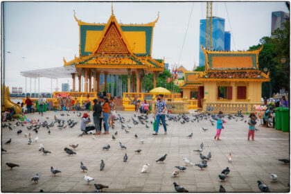 Pagoda  by Tonie Sap River- Cambodia.