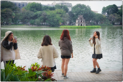  Pagoda at Hoan Kiem Lake.