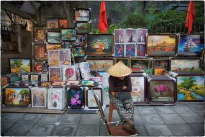 Woman Art Vendor.